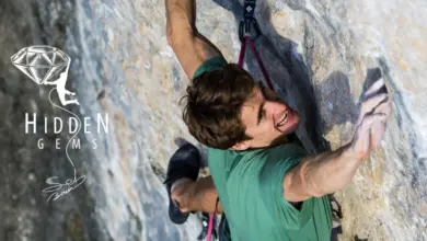 Seb Bouin klettert in Labeil