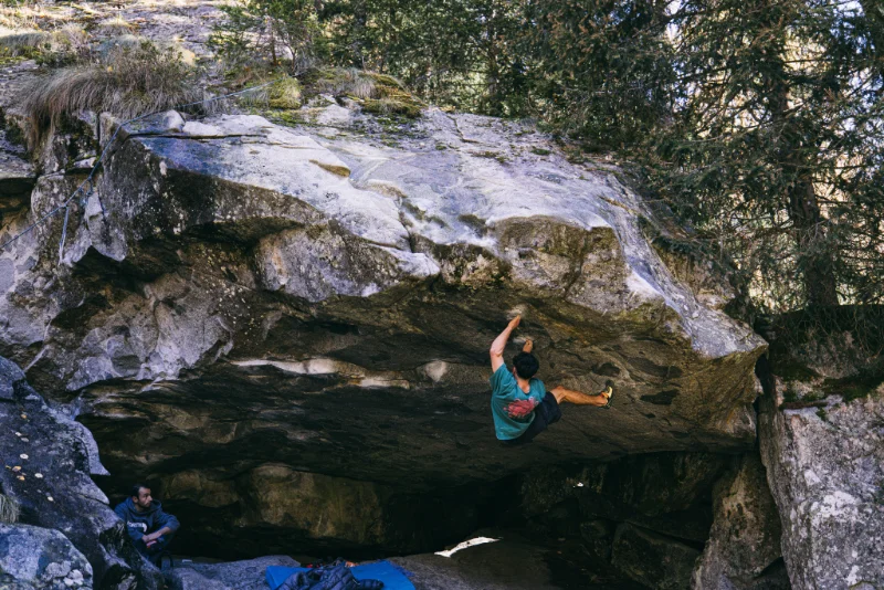 Gio beim Bouldern