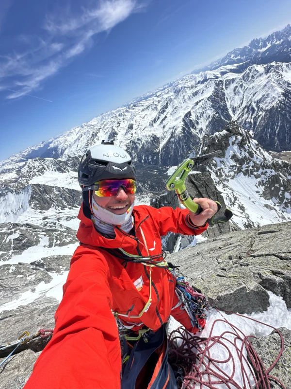 Simon Gietl am Gipfel des Wildgall