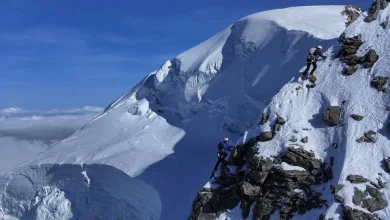 Piz Palü im Aufstieg